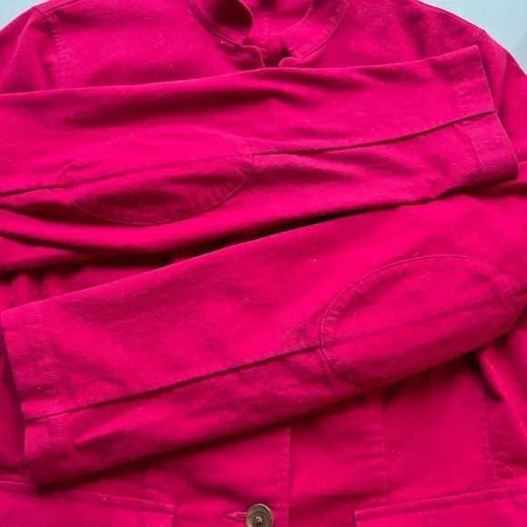 Lands' End Fleece Blazer Size 10 Raspberry - Picture 7 of 11